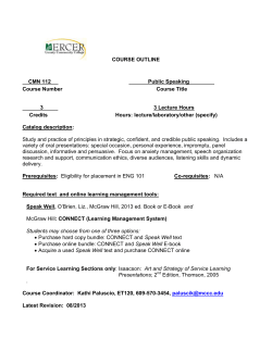 course outline - Mercer County Community College