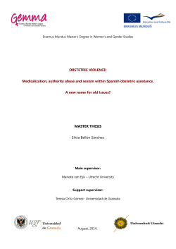 OBSTETRIC VIOLENCE - Utrecht University Repository