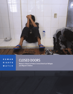 closed doors - Human Rights Watch