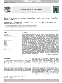 Forest structure and aboveground biomass in the southwestern