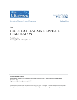group 13 chelates in phosphate dealkylation