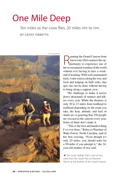 One Mile Deep - Marathon and Beyond