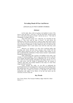 Pervading Moods Of Fear And Horror - Inter