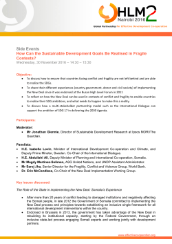 How Can the Sustainable Development Goals Be Realised in