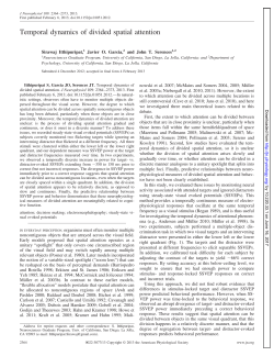 Temporal dynamics of divided spatial attention