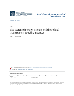 The Secrets of Foreign Bankers and the Federal Investigation
