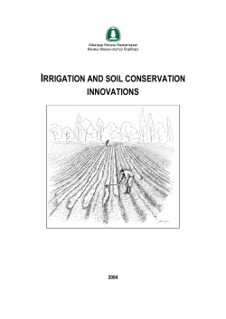 IRRIGATION AND SOIL CONSERVATION INNOVATIONS