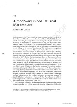 Almod&oacute;var ` s Global Musical Marketplace