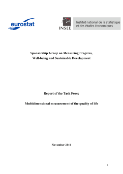 Multidimensional measurement of the quality of life