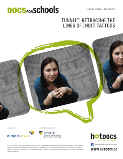 tunniit: retracing the lines of inuit tattoos
