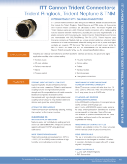 ITT Cannon Trident Connectors: Trident Ringlock, Trident Neptune