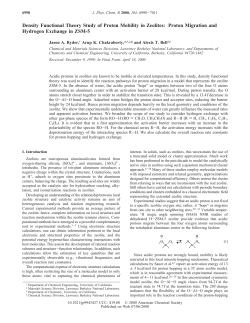 Density Functional Theory Study of Proton Mobility in Zeolites