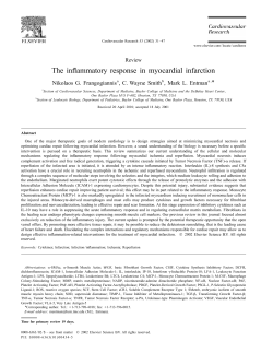 The inflammatory response in myocardial infarction