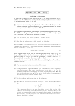 Fys-Mek1110 &ndash; 2017 &ndash; Oblig 1