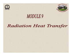 Teacher Slides- Radiation Heat Transfer
