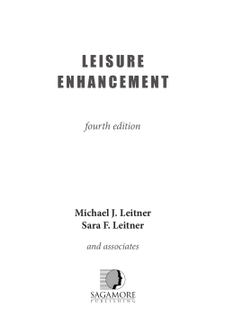 leisure enhancement - Sagamore Publishing