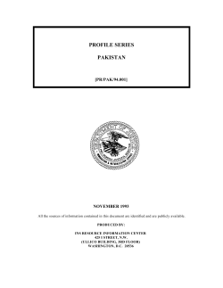 Profile Series - Pakistan - University of Minnesota Human Rights