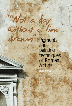 Pigments and painting techniques of Roman Artists