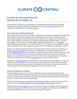 Sea level rise and coastal flood risk: Summary for Los Angeles, CA
