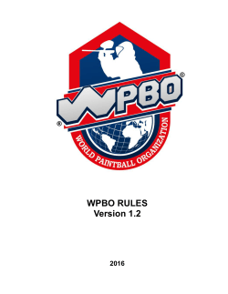 WPBO RULES Version 1.2
