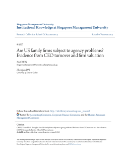 Are US family firms subject to agency problems?
