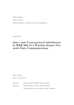 Inter- and Cross-protocol Interference in IEEE 802.15.4 Wireless