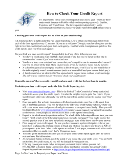 How to check your credit report and how to check your credit score