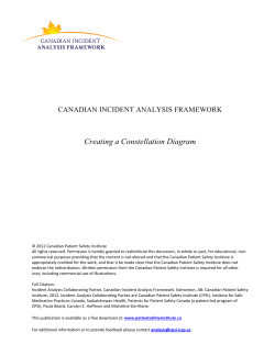 Creating a Constellation Diagram - Canadian Patient Safety Institute