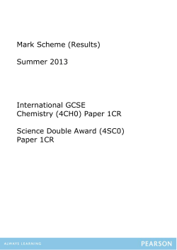 Mark Scheme - Edexcel