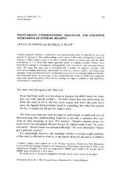 POINT-DRIVEN UNDERSTANDING: PRAGMATIC
