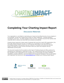 Completing Your Charting Impact Report