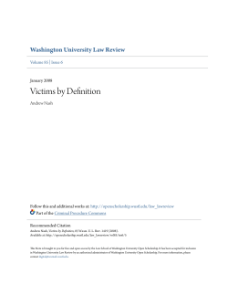 Victims by Definition - Washington University Open Scholarship