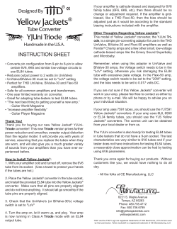 YJUni Triode Product Manual