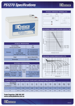 PS1270 Specifications