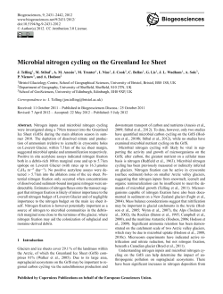 Microbial nitrogen cycling on the Greenland Ice