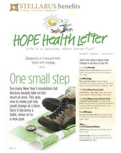 January 2017 Hope Health Newsletter