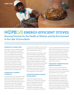 Showing Promise for the Health of Women and the Environment in