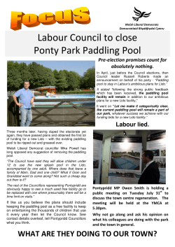 Labour told blatant lies in relation to paddling pool.