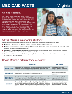 MEDICAID FACTS Virginia