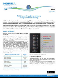 Multiplexed Detection of Antigens Using an Antibody Biochip