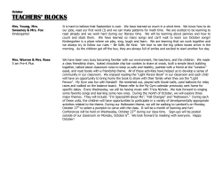 teachers` blocks - Hingham Nursery School
