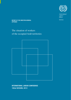 The situation of workers of the occupied Arab territories