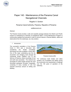 Paper 142 - Maintenance of the Panama Canal