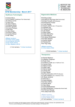 the ISTM membership list