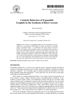 Catalytic Behaviors of Expansible Graphite in the