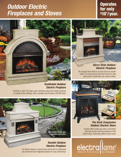 Outdoor Electric Fireplaces And Stoves