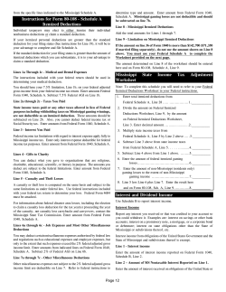 Instructions for Form 80-108 - Schedule A Itemized Deductions