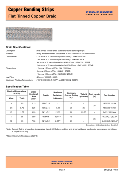 Copper Bonding Strips
