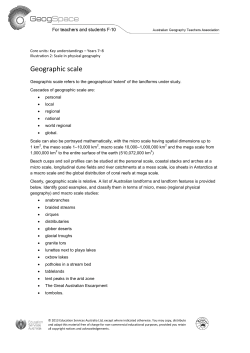 Geographic scale