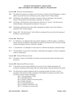 Title IV. Punitive Actions
